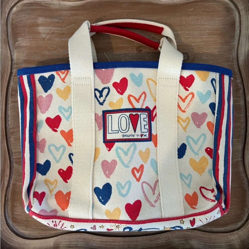 Brighton Red White And You Mini Tote NWOT - Picture 2 of 6